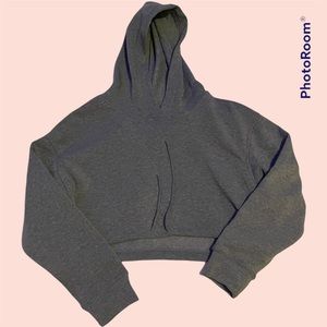 Crop grey hoodie